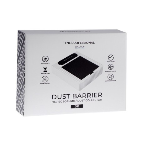 Vacuum cleaner for manicure TNL DUST BARRIER, 80 W, 4300 rpm, reusable filter, white-6