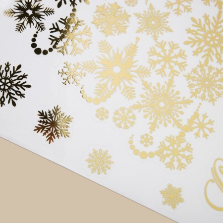 Vinyl stickers with foil "Winter Christmas tree", 30 x 50 cm, New Year-2