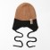 Children's hat minku rr 48-50, beige/black color