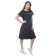 Minimalist trowel dress, size 48, black color