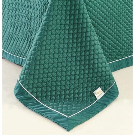 A set with a veil "Molly", size 160x220 cm, 50x70 cm, color malachite-7