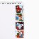 New Year. Magnetic bookmarks "New Year's Delivery Service", on a postcard, 4 pcs