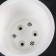 A pot with a liner d = 15, h = 13 "City", white color