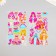 Sticker Plastic volumetric "girls and dresses" mix 20.4x9.7 cm