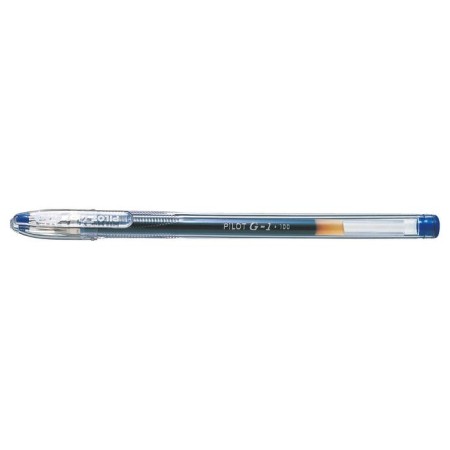 Gel pen Pilot G1, node 0.5 mm, blueberry blue, ergonomic holder, soft letter-1