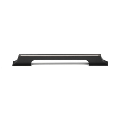 Cappio bracket handle, aluminum, m/o 160 mm, black color with gray insert-2