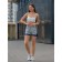 Women's shorts ise, size 48 cm, gray color