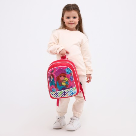 Baby backpack on lightning, pink color-3