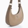 Women's bag made of artificial leather, 22x23x6 cm, brown color