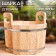 Gang made of linden, 10 l, with embossing, patterns