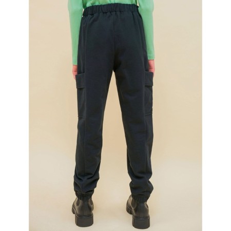 Pants for girls, height 116 cm, black color-3