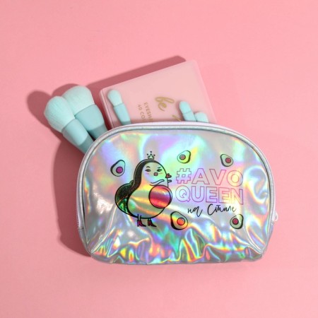 Avoqueen cosmetic bag, holographic PVC, 20 x 13 cm-1