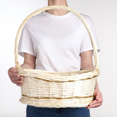 Wicker basket, 40x28x17x13x43 cm, vine