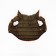 Dog jacket two -sided with a collar, ds 24, Osh 24, og 40, orange/green