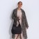 Love bag with lightning, brown color
