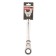 Combined rattling key Matrix 14872, CRV, articulated, mirror chromium, 27 mm