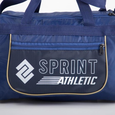 Sports bag with lightning, long belt, blue color-2