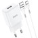 Network charger Hoco N9, USB - 2.1 A, Type -C 1 m cable, white