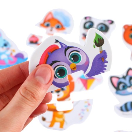 Soft puzzle for kids "Adventures", 10 puzzles, crumb I-2