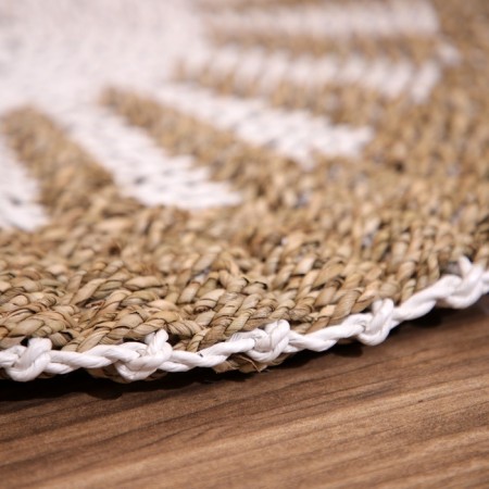 Wicker rug round 60 cm-3