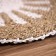 Wicker rug round 60 cm