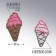 Thermal heat "ice cream", 3.3 x 6 cm