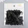 Decor for creativity plastic "Half of beads. Black" 20 g 0.6x0.6 cm