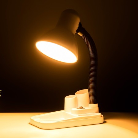 Table lamp UT-220 on a stand, with a pencil case, 1x60W E27 white, h = 31 cm-3