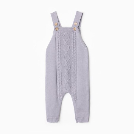 Combine Knitted Minaku, height 74-80, gray-blue color