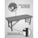 Cosmetological couch with a face for the face Massage Basic SV, size 180 × 60 × 72 cm, color gray color