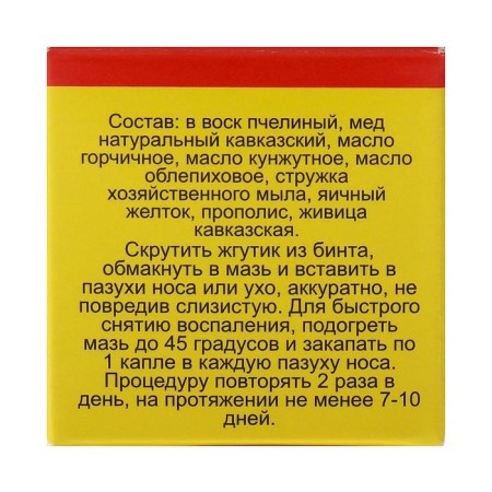Ointment "Monastery from sinusitis", 25 ml, "Bizoryuk"-3