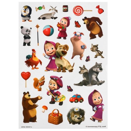 Fun Velcro, Masha and the Bear, Mini-4