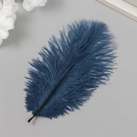 Decorative ostrich "Blue Night" h = 15-20 cm-1