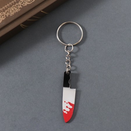 Acryl key a mirror "bloodied knife" 4.5x1x0.4 cm-1