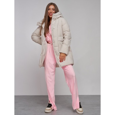 Winter jacket, size 48, beige color-16
