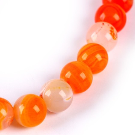 Beads made of natural stone "Yellow agate" set of 36 pcs., Size 1 pc. - 10 mm-3