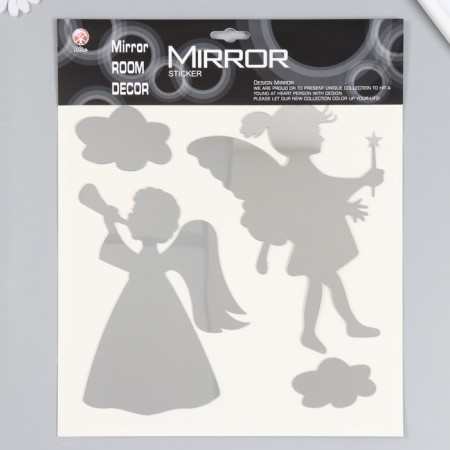 Interior mirror sticker "Angels in the clouds" 38x31 cm