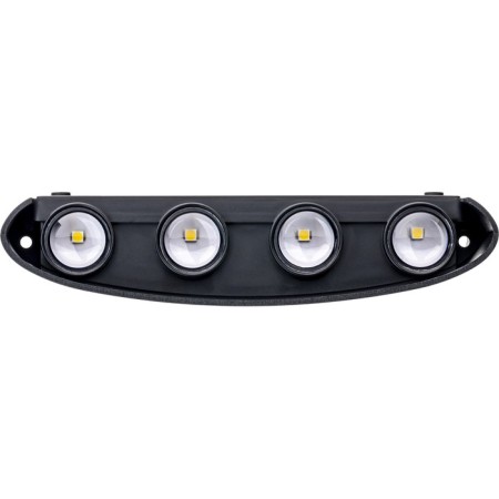 Lamp wall cover Duwi Nuovo 210x42x78mm 8W plastic 4200K IP 54 Black 8 rays 990522-3