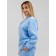Women's sweel down with comb, size 52, blue color
