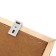 Magnetic marker board 90x120 cm, calligrata, in a wooden frame (dark stain)