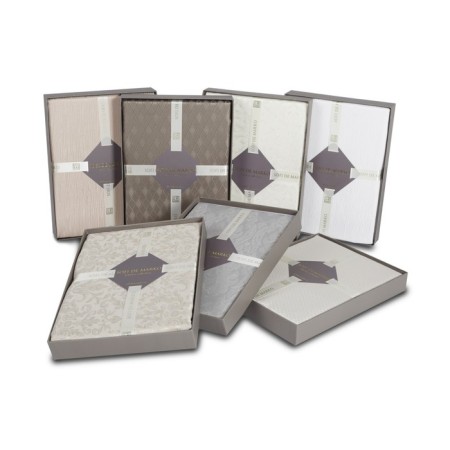 Tablecloth, size 150x220 cm, coffee color-2