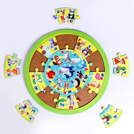 Training game "Puzzle. Living alphabet "-2