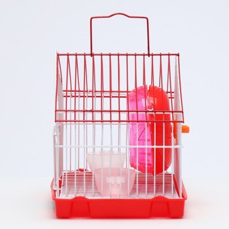 Rodent cell equipped RT-2T, 22 x 16 x 20 cm, red-2