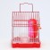 Rodent cell equipped RT-2T, 22 x 16 x 20 cm, red
