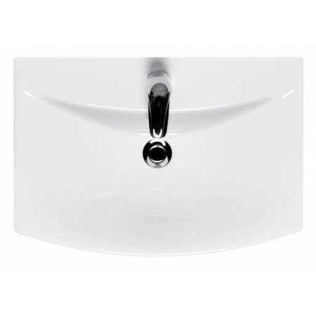 Sink "Carina", white color, 50 cm, with 1 central hole-2
