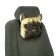 Pillow on the headrest Matech Animals Line, pug, 30 x 25 x 10 cm, brown, beige