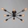 Ceiling chandelier "Orion" 8x60W E27 Color: Black