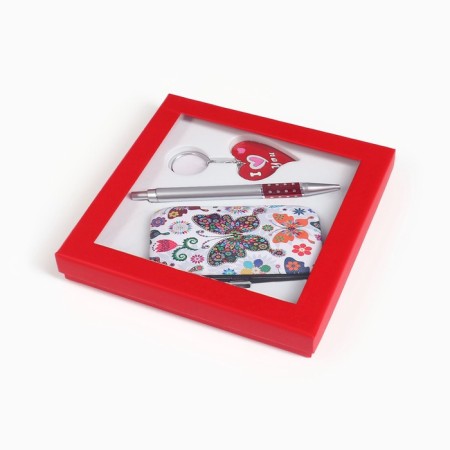 Gift set 3v1 (pen, mirror, keychain)-1