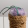 A bed with a clatter for kittens, 34 x 26 x 34 cm, jute, a mix of flowers