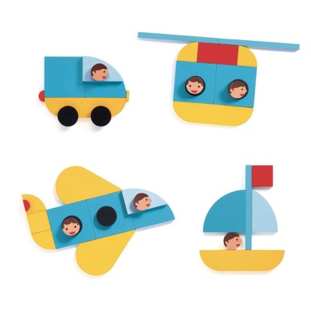 DJeco wooden designer "Transport"